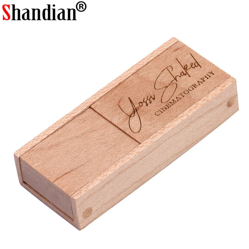 SHANDIAN(более 10 шт. бесплатный логотип) Деревянный USB+ коробка USB флэш-накопитель 4 ГБ 8 ГБ 16 г 32 Гб карта памяти фотография свадебный подарок