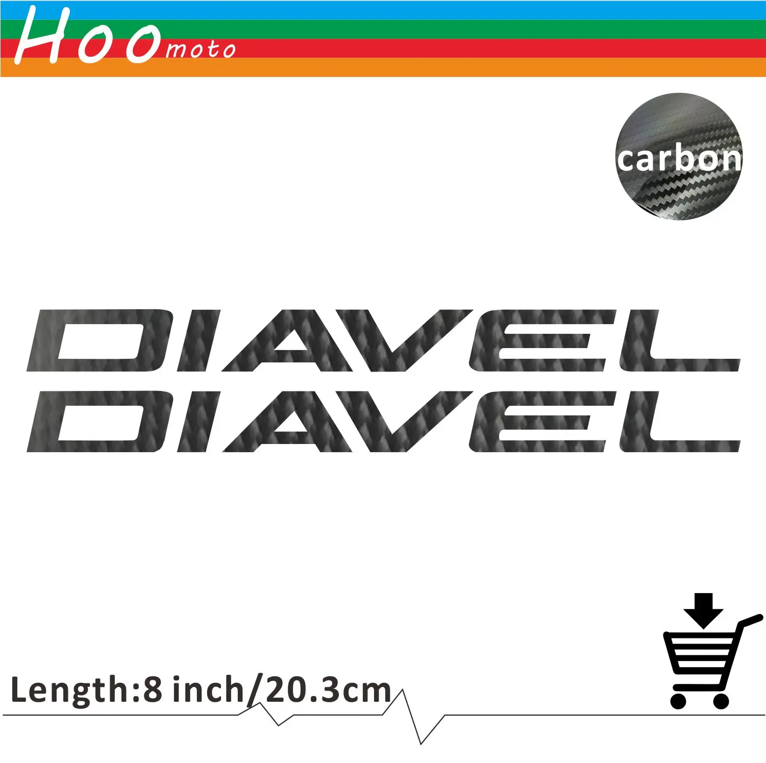 

Car Motorcycle Sticker Decal Carbon Car Sticker Wheels Fairing Helmet 5D Carbon Fiber Sticker For DUCATI DIAVEL 1198