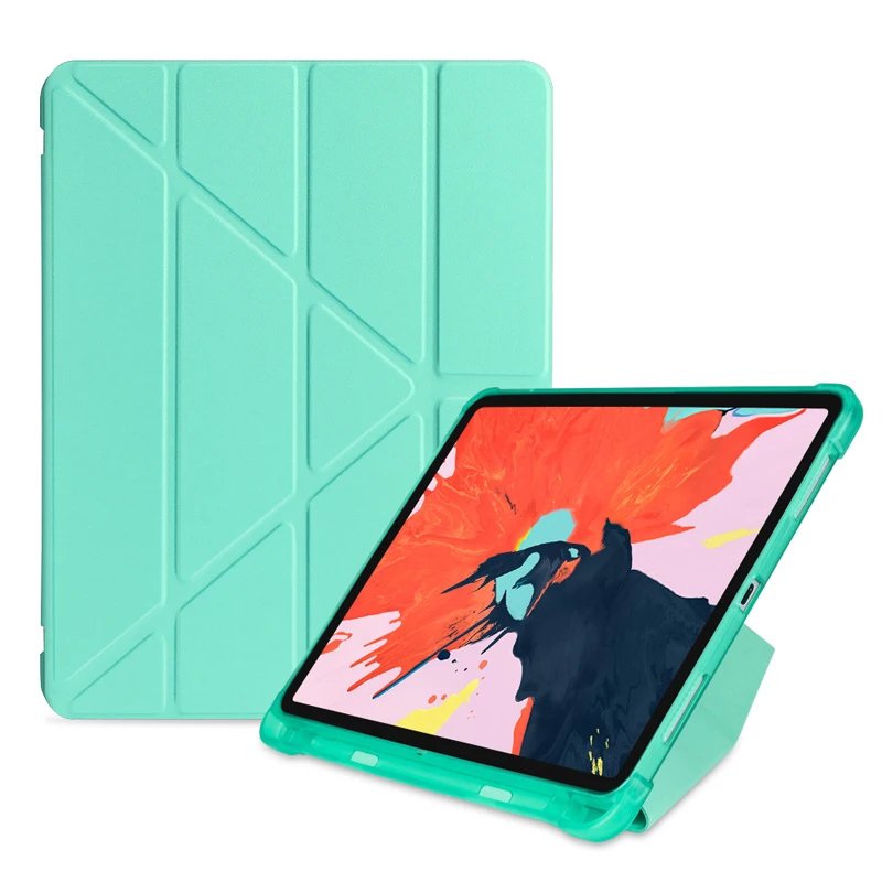 Тонкий силиконовый прозрачный ТПУ чехол накладка кожаный для iPad Pro 11 дюймов 2018