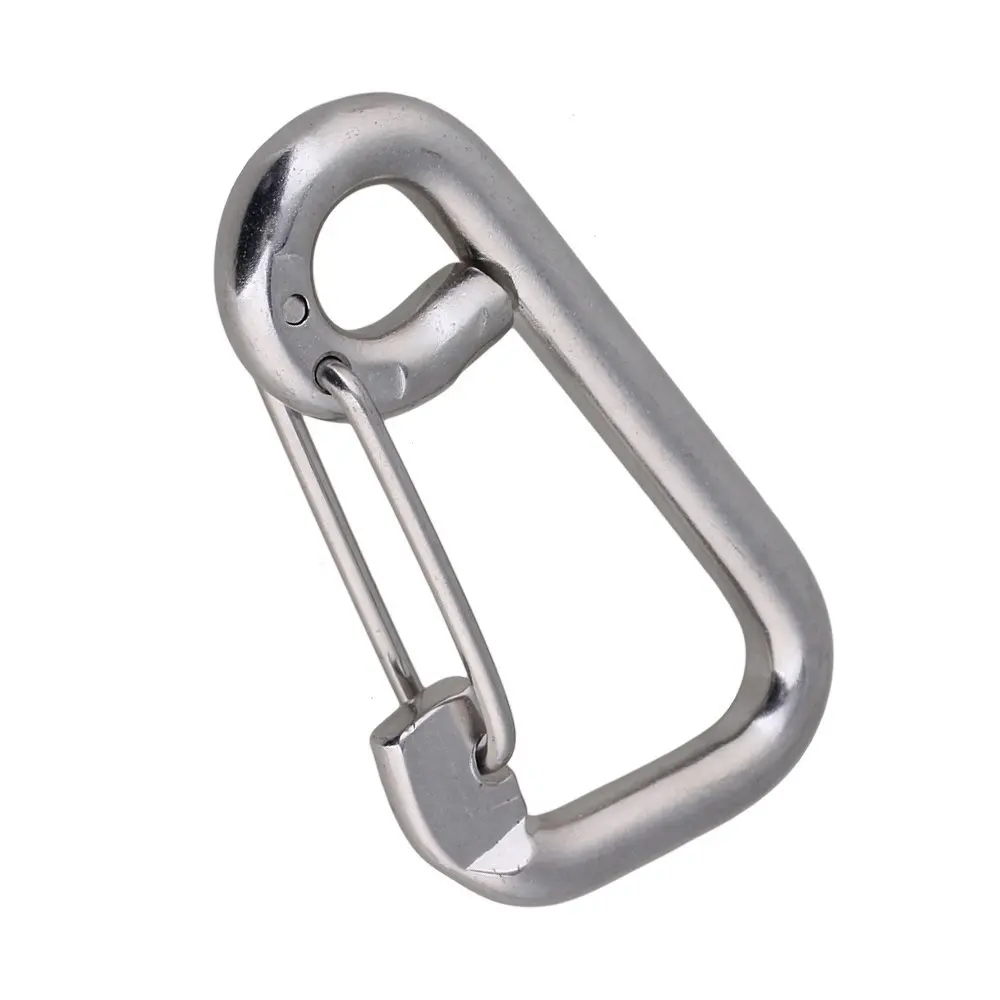 M14x140mm Carabiner Snap Hook Link Spring Clasps 304Stainless Steel
