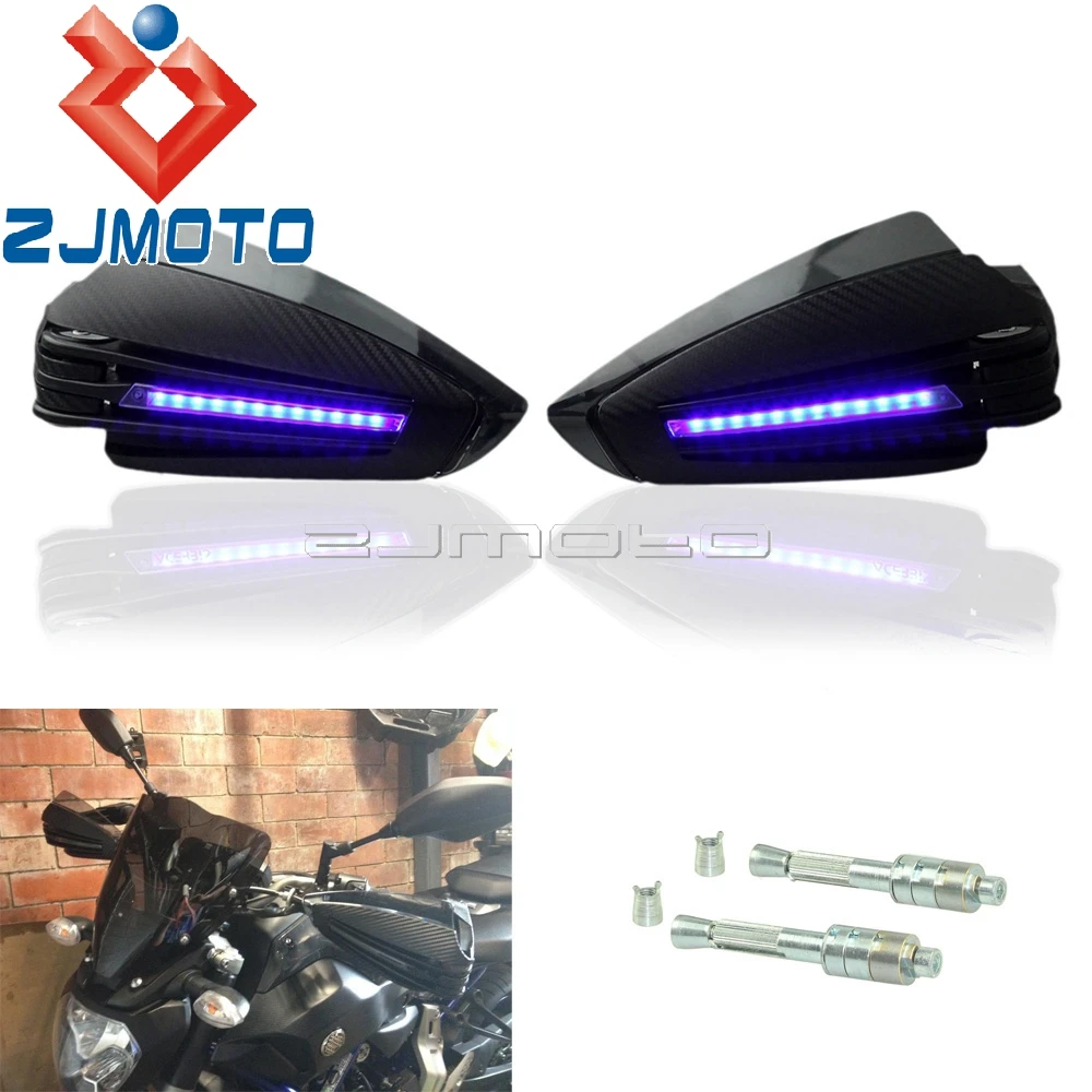 

For Ducati 696 Monster 2009-2014 HM1100 Hypermotard 2008-2009 Hand Guards Motorcycle LED Handguards For Buell 1125R 2008-2010