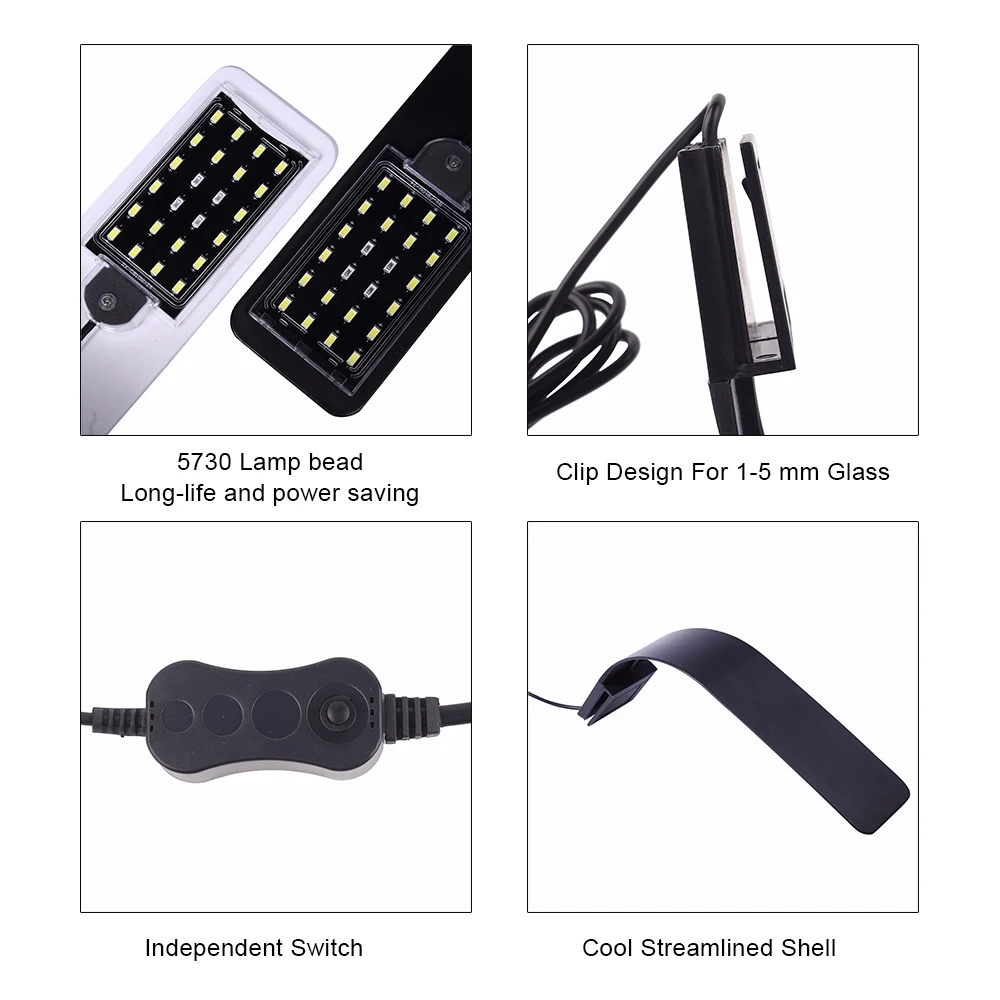 Аквариумный свет для аквариума посаженный аквариум 10 Вт/5 Вт светодио ...