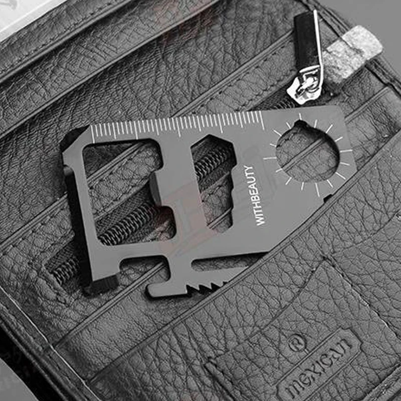 

Multi-function Portable Pocket Credit Card Size Emergency Survival Tool Kit Travel Kits Outdoor Camping Tool Knife Saw Opener