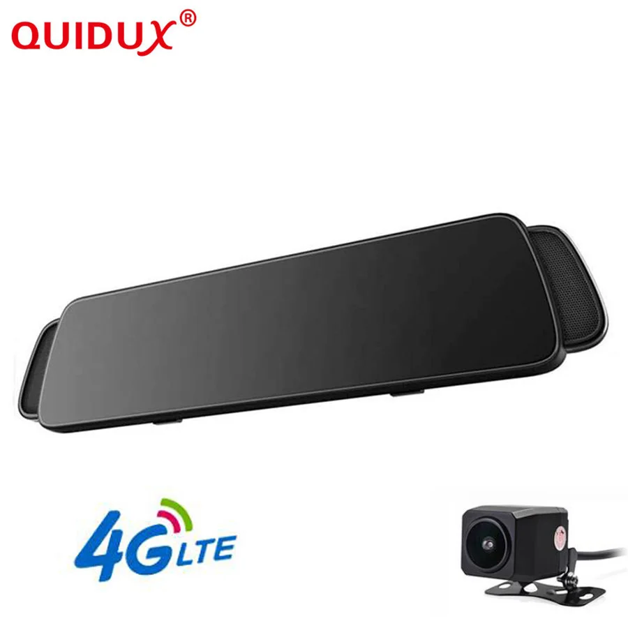 

QUIDUX 10" 4G Android Car DVR mirror video Recorder FHD 1080P Car Camera GPS Navigation ADAS Dash cam WiFi BT rear view mirror