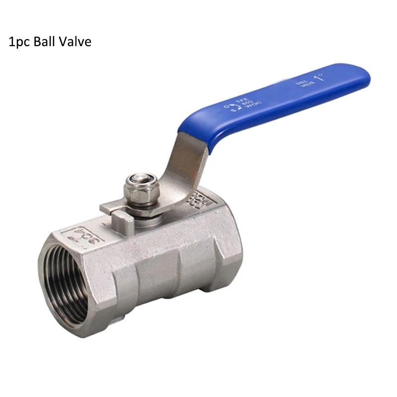

2" Female Stainless Steel SS304 Ball Valve with Vinyl Handle, 1PC Thread Ball Valves Heavy type