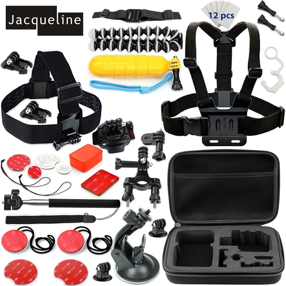 

Jacqueline for Accessories Outdoor Bundle Kit Set for Gopro hero HD 6 5 4 Session /3/ for SJCAM SJ4000 SJ6000 for EKEN H9R H9