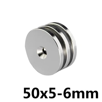 

1pcs Ring Block Craft Permanet Magnet Powerful Rare Earth Ndfeb Neodymium Magnets 50mm x 5mm Hole 6mm N35