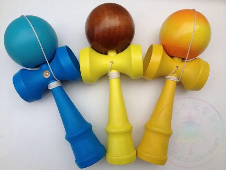 100 шт./лот FedEx DHL Размеры: 18,5 см японского традиционная игра Kendama Футбол красочные профессиональный подарок