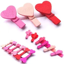12Pcs Mini Heart Love Wooden Clothes Photo Paper Peg Pin Clothespin Craft Clips Nov25 Extraordinary