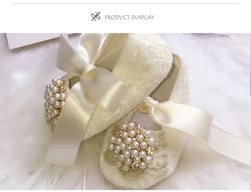 Dolldling/детская обувь; цвет слоновой кости; кружевная винтажная Роскошная обувь для маленьких девочек; Очаровательная свадебная обувь ручной работы для маленьких принцесс; 0-1