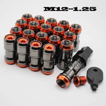 

2019 HOT!20PCS NEO CHROME RACING FORGED STEEL LUG NUTS M12x1.25MM FOR TOYOTA ACURA SCION HONDA