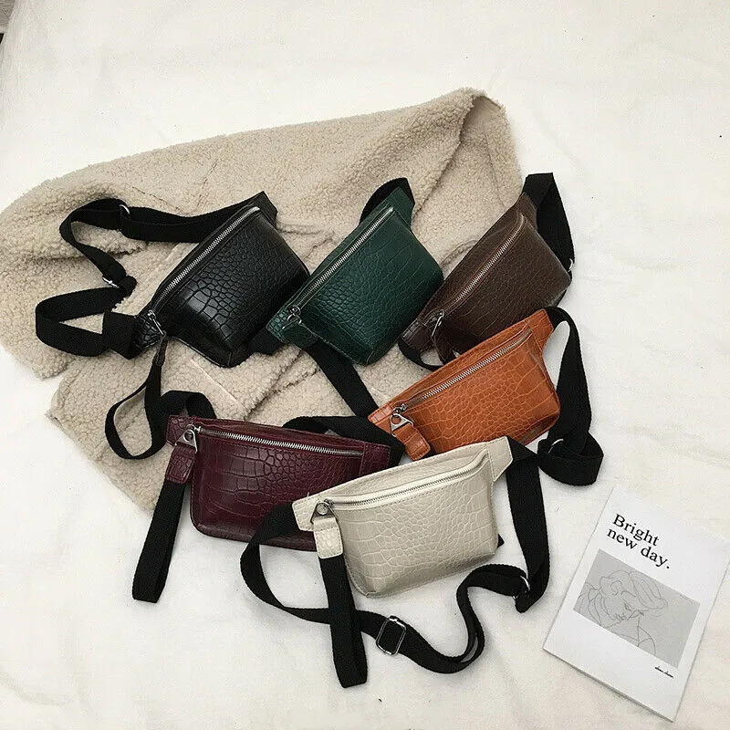 New Women Waist Bag Lovely Leather Ladies Crossbody Messenger Bag Fashion Style Shoulder Bags Handbags Fanny Bum Belt Bag