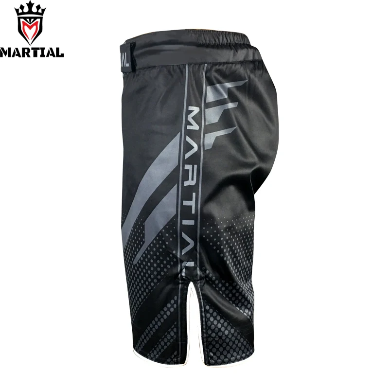 Najtaniej Martial MMA czarne szare spodenki męskie spodenki sportowe do biegania tajski kopniak spodenki bokserskie męskie szorty MMA