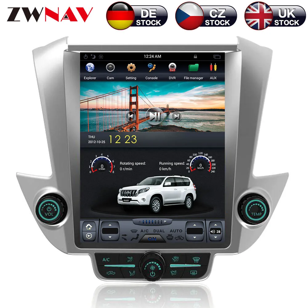 

ZWNVA Tesla IPS Screen Android 7.1 Car GPS Navigation Radio No DVD Player For GMC Yukon Chevrolet Tahoe Suburban 2015 2016 2017