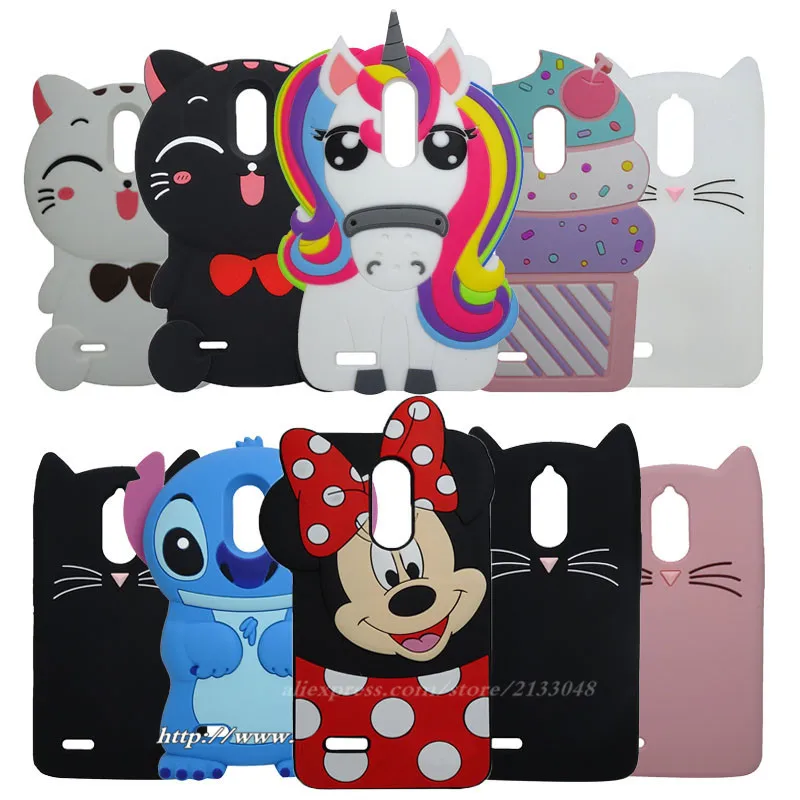 Для LG Stylus 3 Чехол Stylo 3D с изображением из мультфильма Lucky Cat резиновый силиконовый