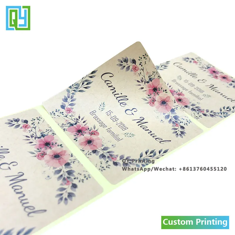 1000pcs 70x70mm 무료 배송 사용자 정의 인쇄 크래프트 종이 테이프 식품 포장 레이블 꿀 병 레이블 결혼 선물 감사 물개