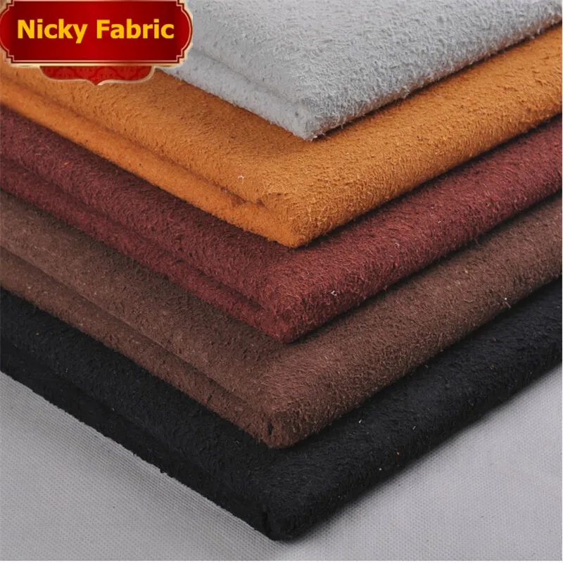 Faux Leather Fabrics Synthetic Flocked Leather PU Artificial Leather