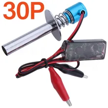 30 шт./лот 6-12V модернизированное электронное Свеча зажигания с зажимом типа «крокодил» HSP 80100 для Nitro power RC автомобиля Monster Truck