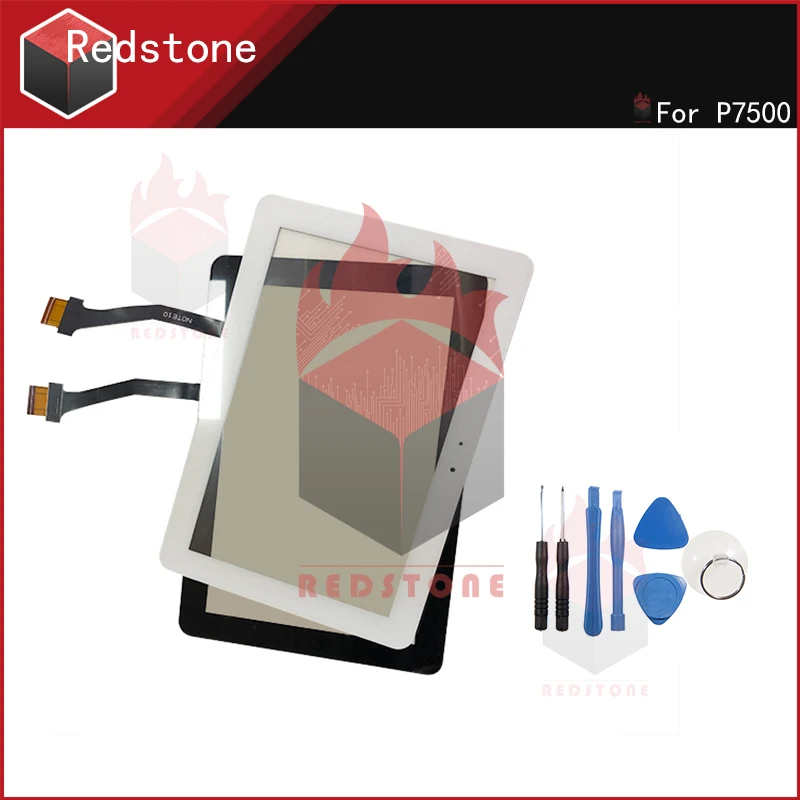 

Redstone Full New For White/Black Samsung Galaxy Tab 10.1 P7500 Touch Screen Digitizer Front Touch Screen Glass Replacement