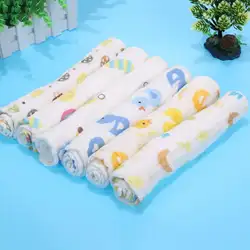 Детские полотенца для ванной детские полотенца новорожденных Мягкие сильное водопоглощение марли 30*50 см 6 слоев мультфильм хлопок для
