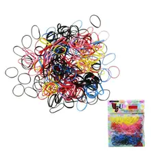 250-300 шт./лот Резина Hairband Веревка хвост держатель резинка для волос Галстуки Косы зажим для волос FE1