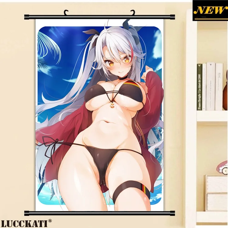 40X60 см Azur Lane Билан Hangxian игры cameltoe пикантные лоли мультфильм аниме стены