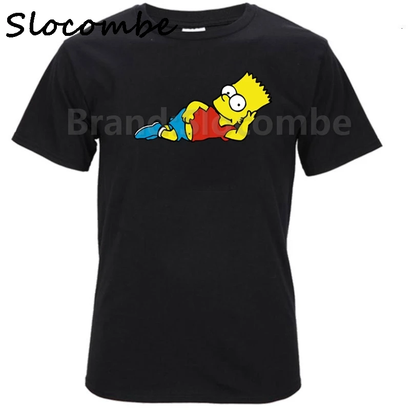 2018 Print Graphic T Shirt For Mens Bart Simpson Tee Shirt For Men ...