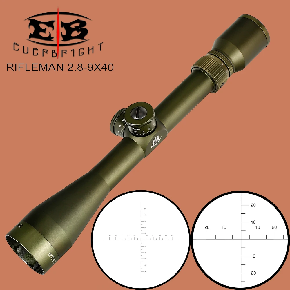 EB rifliman 2 8 9X40 FFP охотничий прицел первое фокусное плоское стекло травление