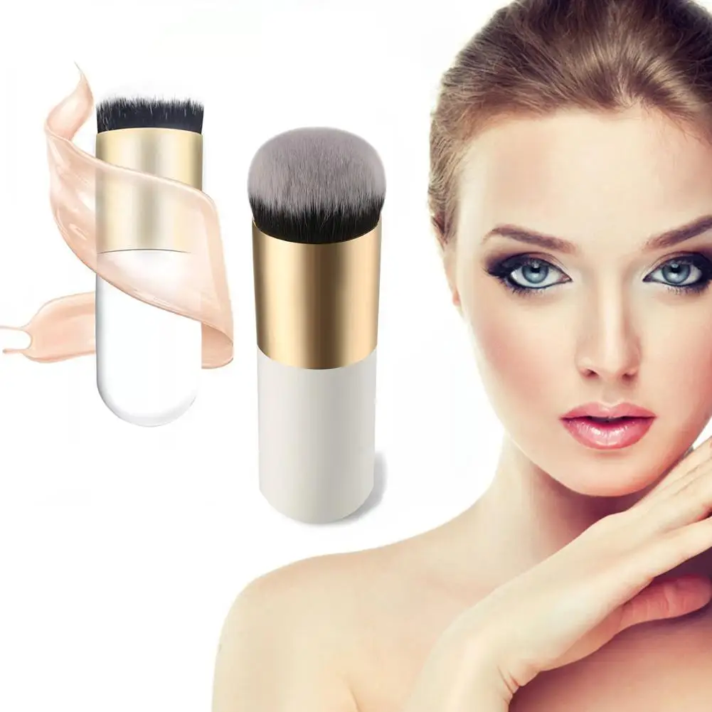 

2018 New Chubby Pier Foundation Powder Blush Brush Flat Cream Makeup Brushes Professional Cosmetic Soft Face Make up Brush Tools