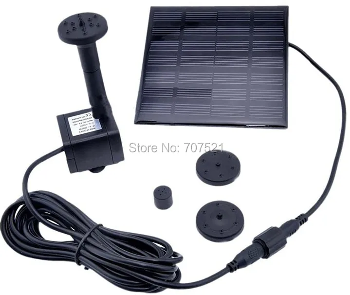 

DC 7V 180L/H mini solar panel submersible water pump small micro brushless fountain pond pumps CE 160MA lift 90CM hot saling