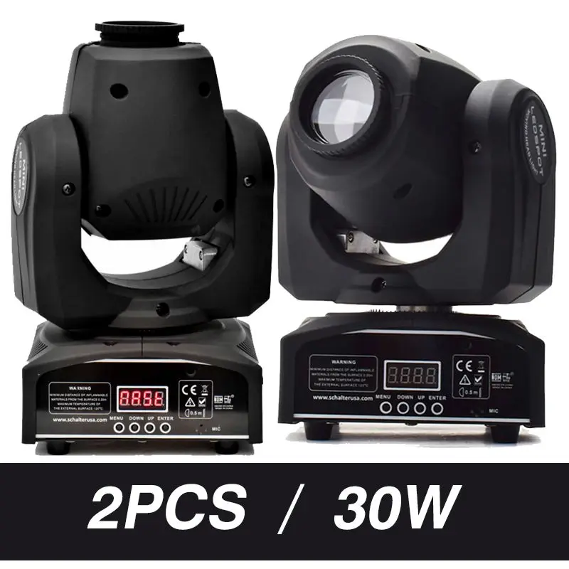 New 2pcs Eyourlife LED Inno Pocket Spot Mini Moving Head Light 30W DMX dj 8 gobos effect stage lights цена New 2pcs Eyourlife LED Inno Pocket Spot Mini Moving Head Light 30W DMX dj 8 gobos effect stage lights цены онлайн