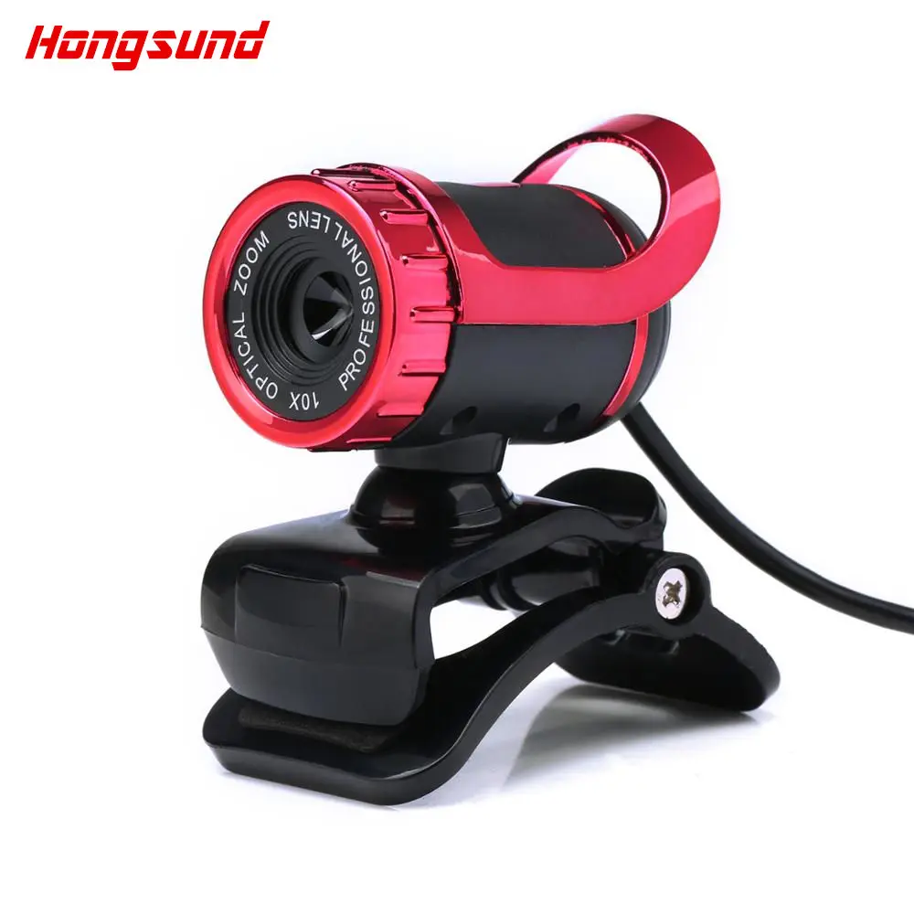 

Hongsund USB 2.0 Webcam 12.0 Mega Pixel HD Camera Webcam 360 Degree MIC Clip-on for Skype Computer Laptop notebook