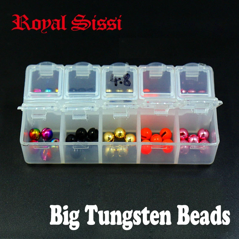 50 шт. 5 цветов круглые бусины из вольфрама|fly tying|tungsten beads slottedtungsten |
