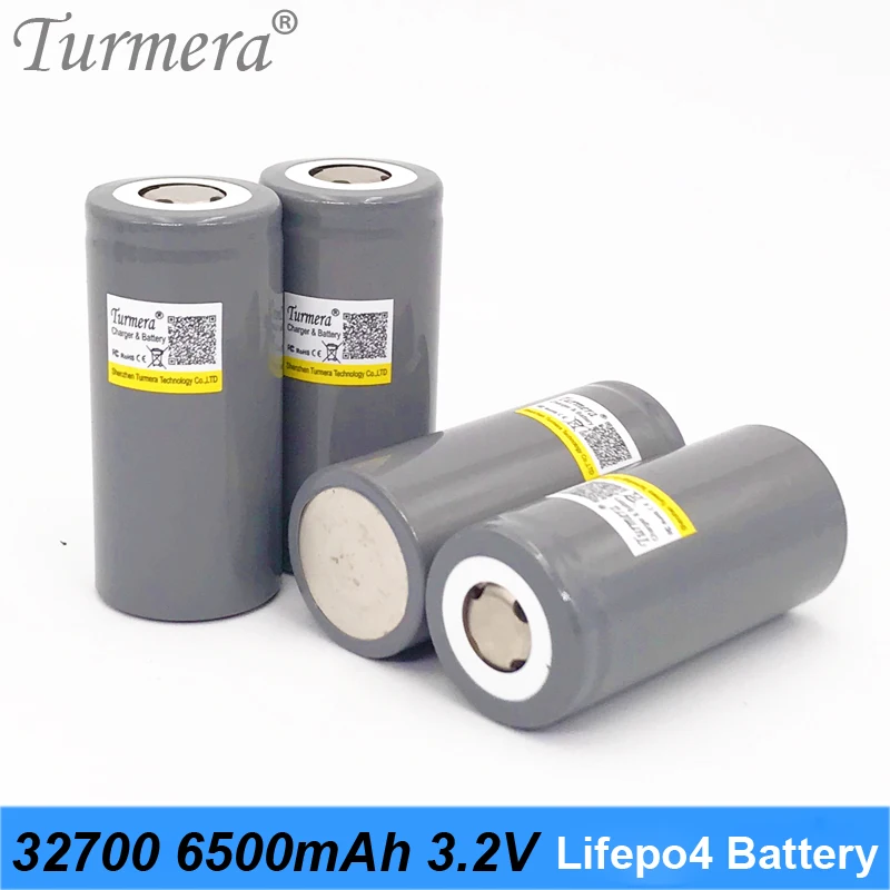 Turmera Новинка 32700 зарядное устройство lifepo4 3 2 В 6500 мАч 33A 55A аккумулятор тока для