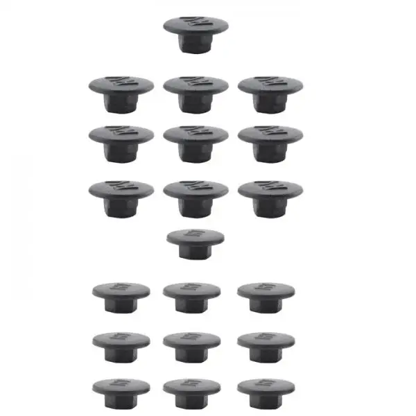 20Pcs Mountain Bike Headset Cover Cap Fixed Gear M5 M6 Hexagon Screw Cap