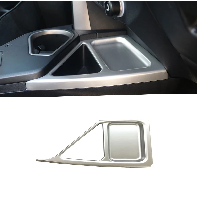 Для Toyota RAV4 1 шт. автомобильный ящик для хранения крышка декоративная отделка ABS хром передняя отделка лампы Панель Термосумка для термосов