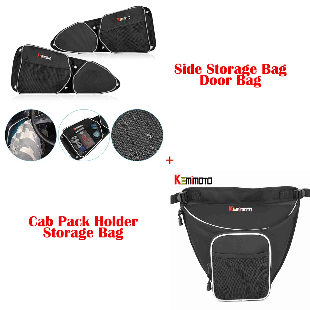 UVT Door Bag Side Storage Bag Knee Pad + Cab Pack Holder Storage Bag