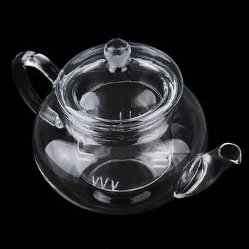 

250ml Durable Transparent Teapot Heat Resistant Glass Kettle With Infuser Coffee Flower Tea Leaf Herbal Pot Multi Use