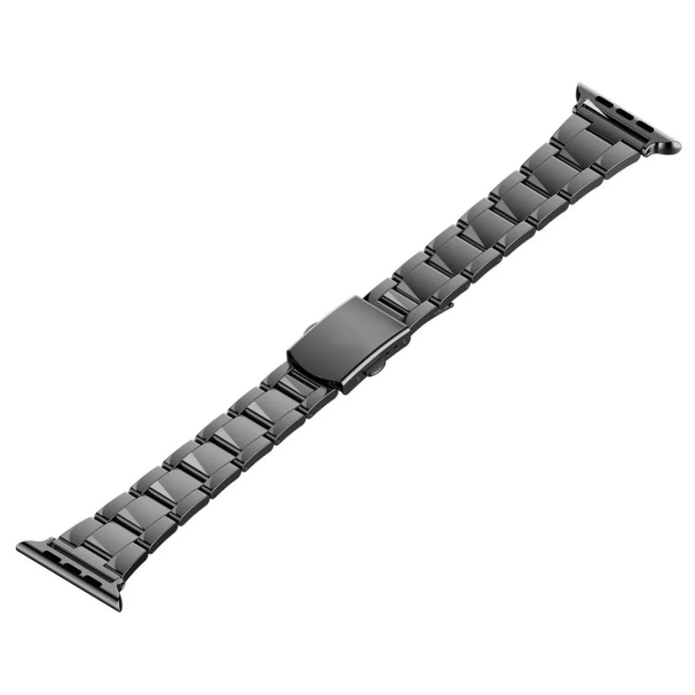 Женщина мужчина часы из нержавеющей стали смотреть группы для iwatch apple watch ремешок
