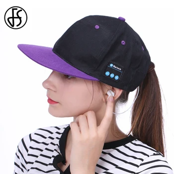 

FS Fashion Unisex Wireless Bluetooth Music Call Baseball Caps Purple Snapback Gorras Hip Hop Fashion Cap Women Men Dad Hat 2019