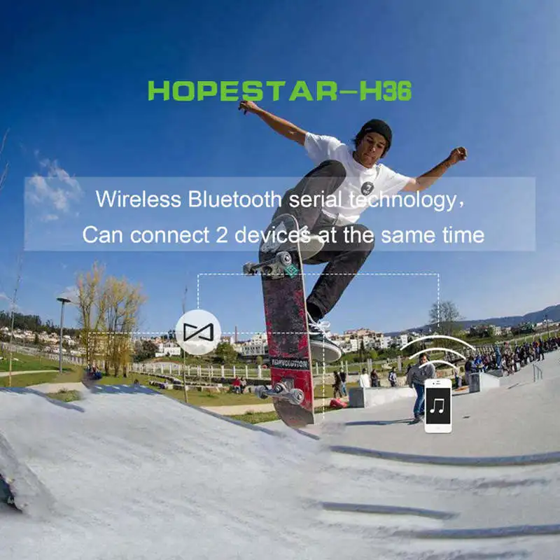 FFYY-HOPESTAR H36 Мини Bluetooth динамик открытый портативный водонепроницаемый беспроводной маленький громкий динамик Hifi Бас Звук 3D стерео