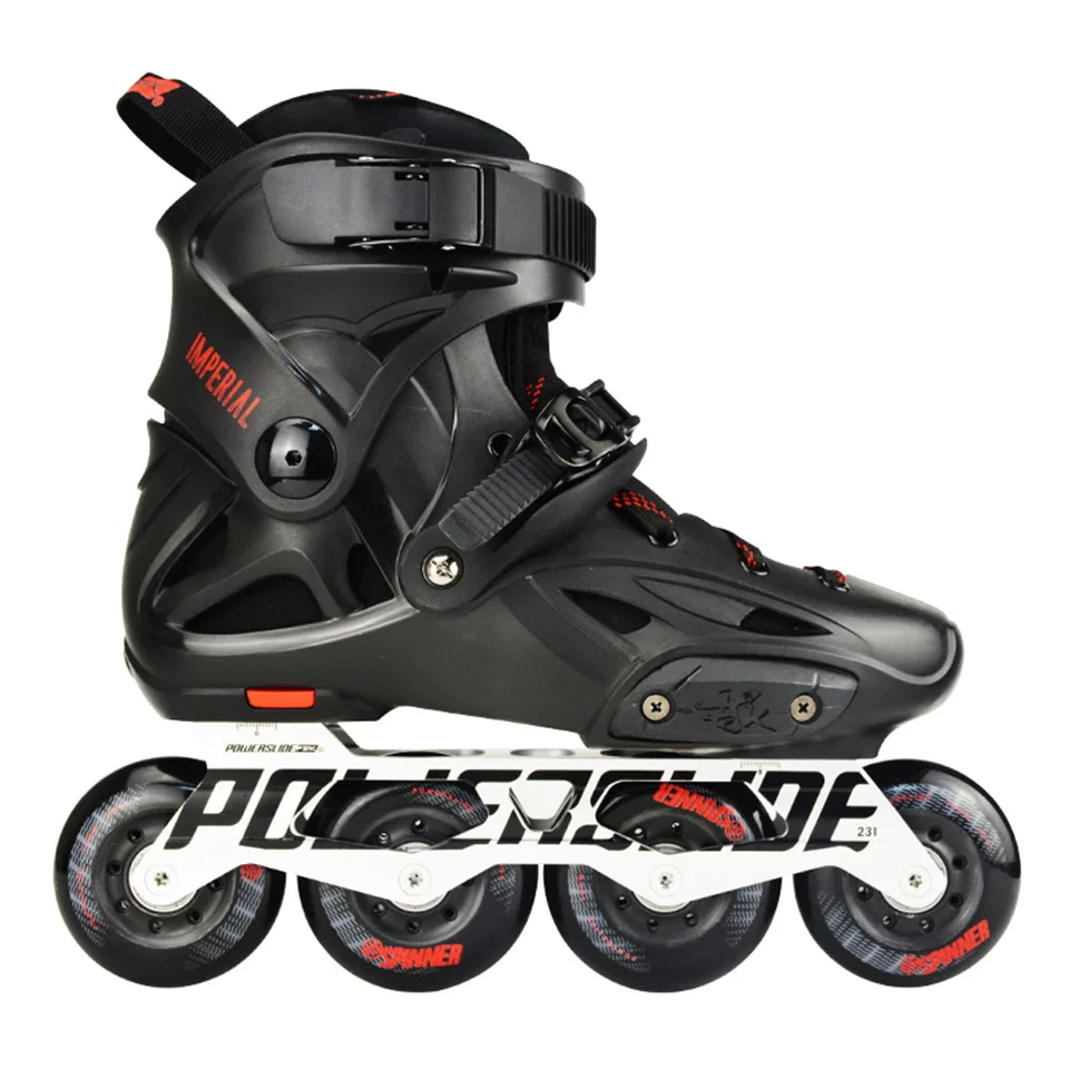 100% Оригинальные 2018 Powerslide Imperial Inline Коньки профессиональные Инлайн ролики для