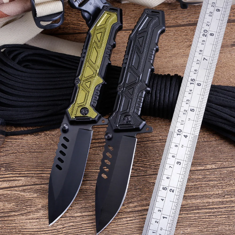Дешево Супер PDR JGF80 Открытый Складные лезвия Ножи Нержавеющая сталь 3Cr13 карман выживание ножа кемпинга складные ножи Дамаска Куто