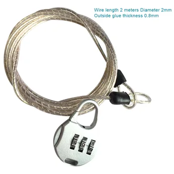 

Anti-theft Password Lock Steel Cable Luggage Security Protector Bike Chain Locks Backpack Padlock QJS Shop