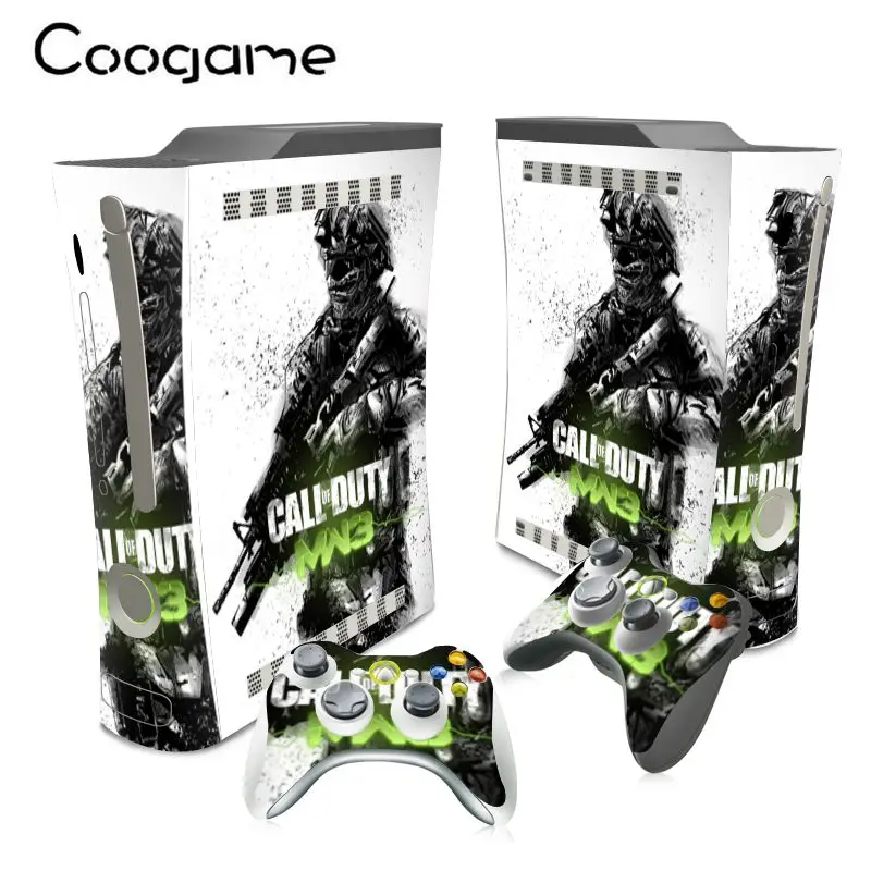 Black Ops 3 Sticker For Microsoft Xbox 360 Fat Console Pvc Skin 2 Controller Pads Games Ops Black 2 Black Ops 3 Xboxblack Ops 2 Game Aliexpress