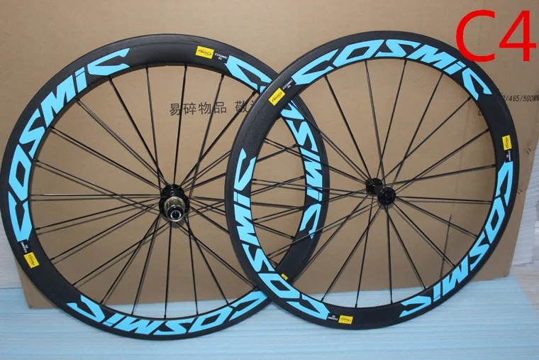 Clearance factory sale700C Racing Bicycle carbon wheels 50mm white decal SLR Cosmic Carbon Road Bike Wheelset clincher 25mm width or 23mm 14 Clearance factory sale700C Racing Bicycle carbon wheels 50mm white decal SLR Cosmic Carbon Road Bike Wheelset clincher 25mm width or 23mm 14