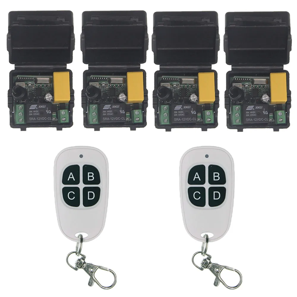 

Wireless Relay Mini AC 220V 10A Relay 1CH 1 CH Wireless RF Remote Control Switch Transmitter+Black Receiver,315 / 433 MHz