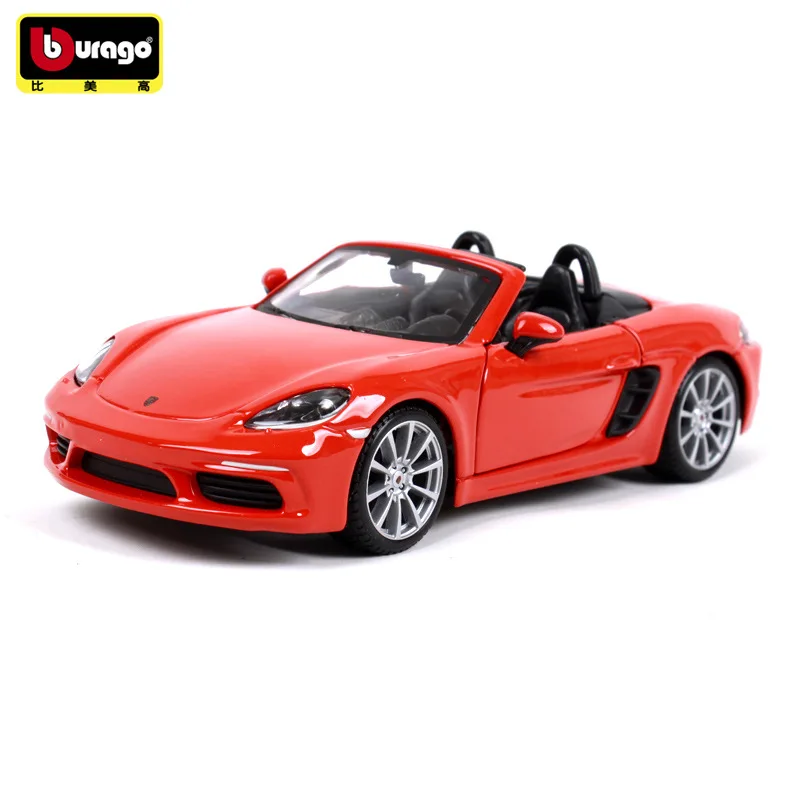 Bburago 1:24 Porsche BOXSTER моделирование сплава Модель автомобиля ремесла украшения Коллекция игрушек инструменты подарок