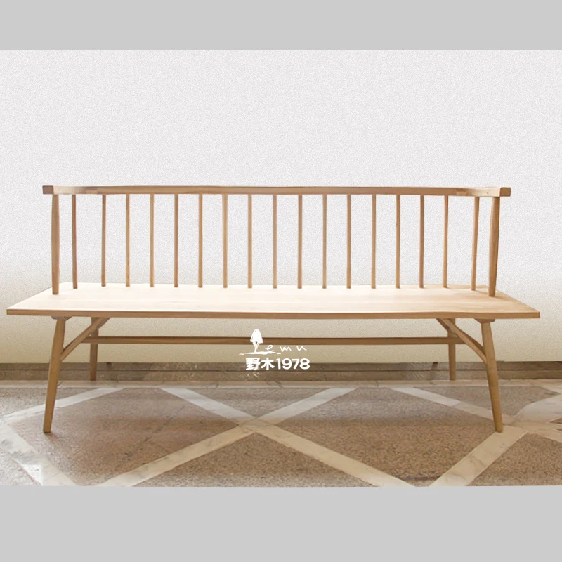 Modern Japanese style oak furniture solid wood dining chairs chairs