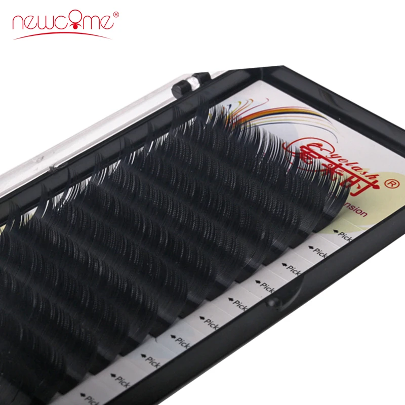 

NEWCOME 3D Korean Silk Volume Eye Lash 100% Handmade Natural Curl B C D Individual Eyelash Extension Synthetic Eye Lashes Makeup